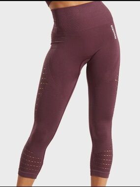 Gymshark Energy Cropped Laser Cut Leggings - Medium